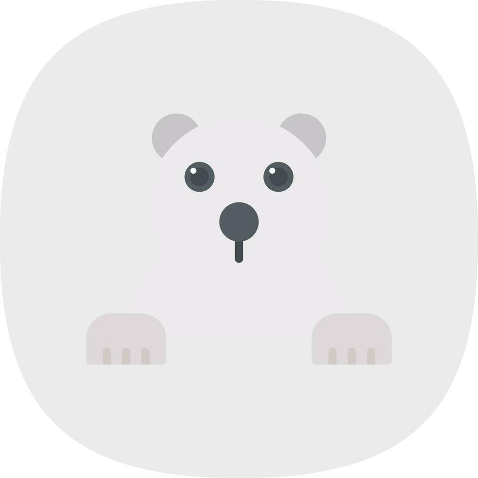 Polar bear Vector Icon Design