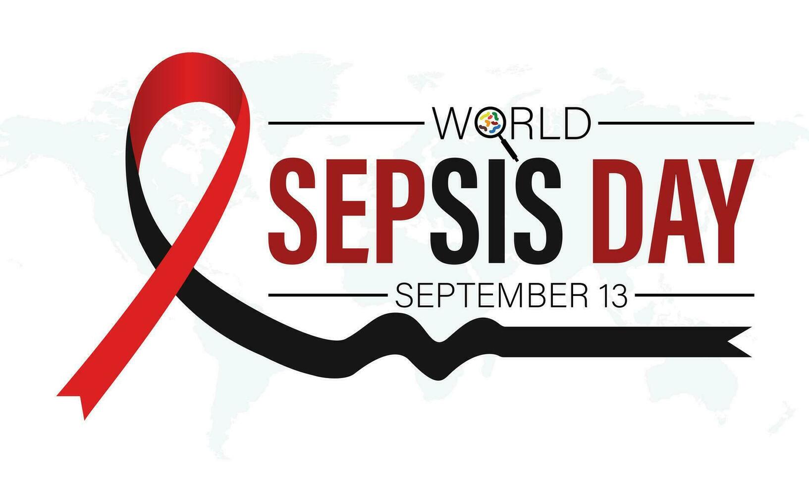 Vector illustration on the theme of Sepsis awareness month observed each year during September and Sepsis awareness day September 13.