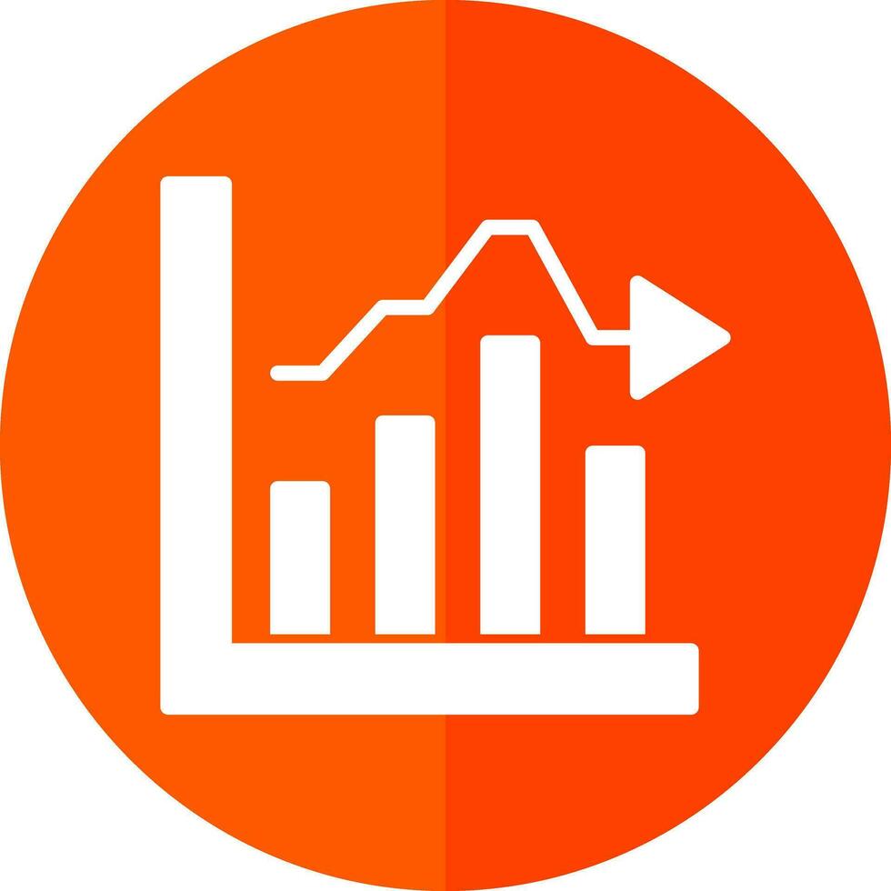 Bar Graph Vector Icon Design