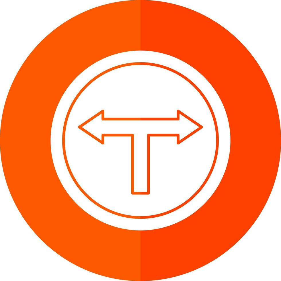 T Junction Vector Icon Design
