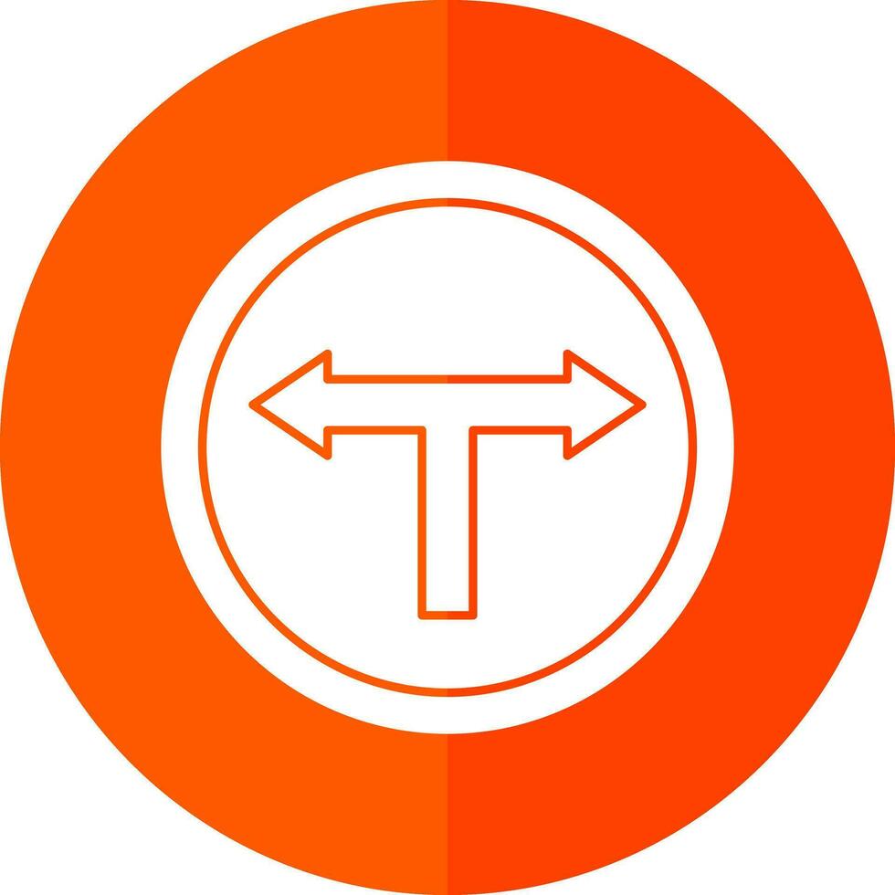 T Junction Vector Icon Design
