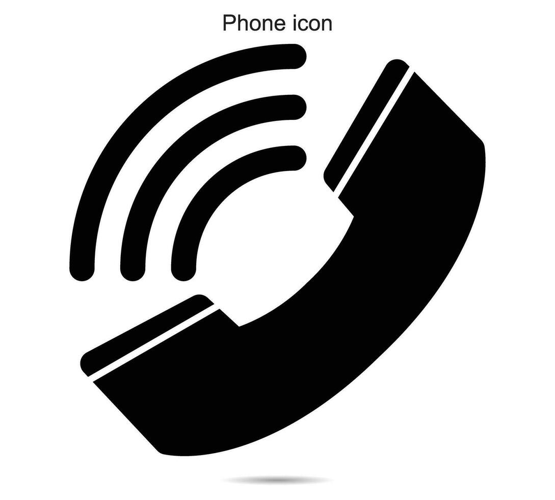 Phone icon, vector illustration.