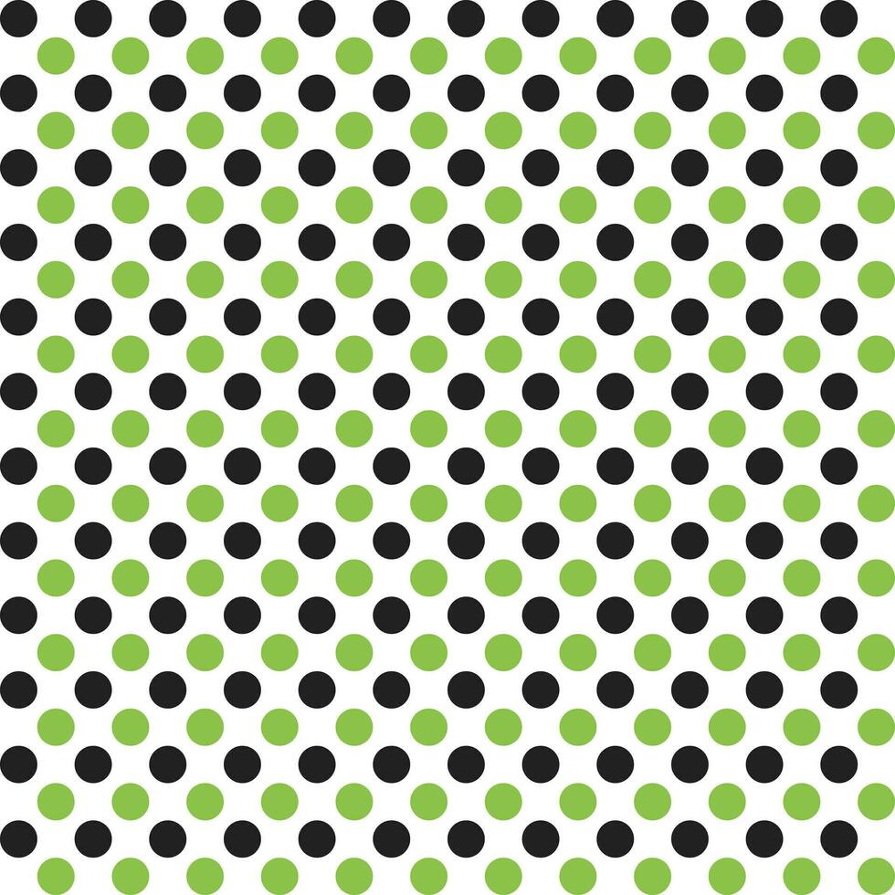 Light green and black dot pattern background. Polkadot. Dot background. Seamless pattern. for backdrop, decoration, Gift wrapping, wall tiles, floor tiles. vector