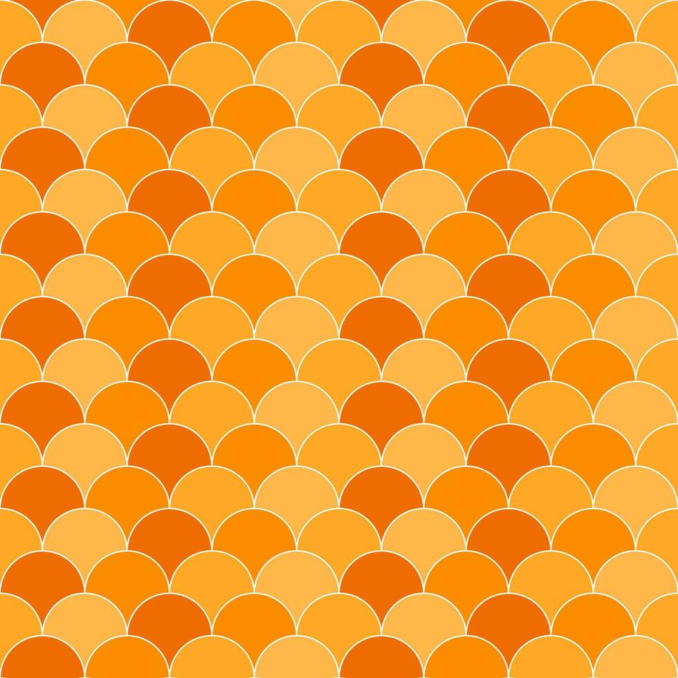 Orange fish scales pattern. fish scales pattern. fish scales seamless pattern. Decorative elements, clothing, paper wrapping, bathroom tiles, wall tiles, backdrop, background. vector