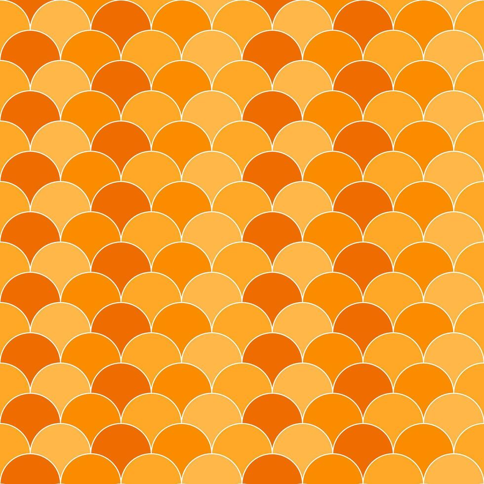 Orange fish scales pattern. fish scales pattern. fish scales seamless