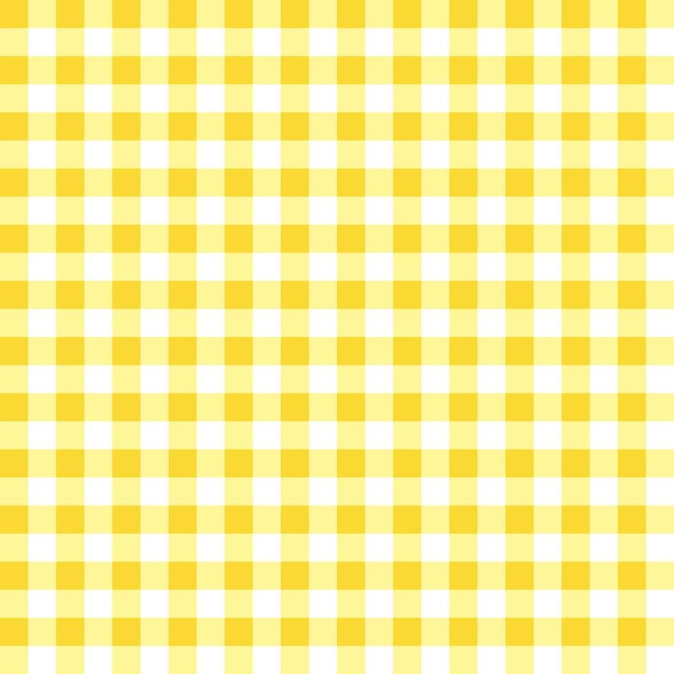 Yellow plaid pattern background. plaid pattern background. plaid background. Seamless pattern. for backdrop, decoration, gift wrapping, gingham tablecloth, blanket, tartan. vector