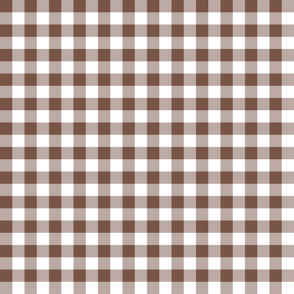 Brown plaid pattern background. plaid pattern background. plaid background. Seamless pattern. for backdrop, decoration, gift wrapping, gingham tablecloth, blanket, tartan. vector