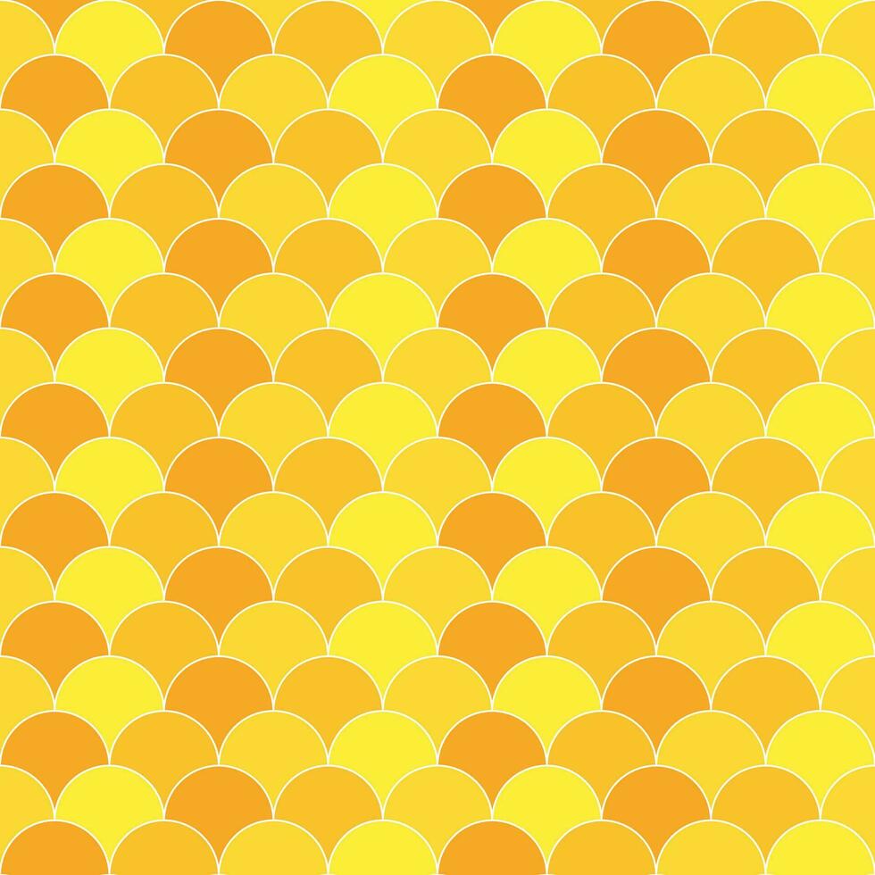 Yellow fish scales pattern. fish scales pattern. fish scales seamless pattern. Decorative elements, clothing, paper wrapping, bathroom tiles, wall tiles, backdrop, background. vector