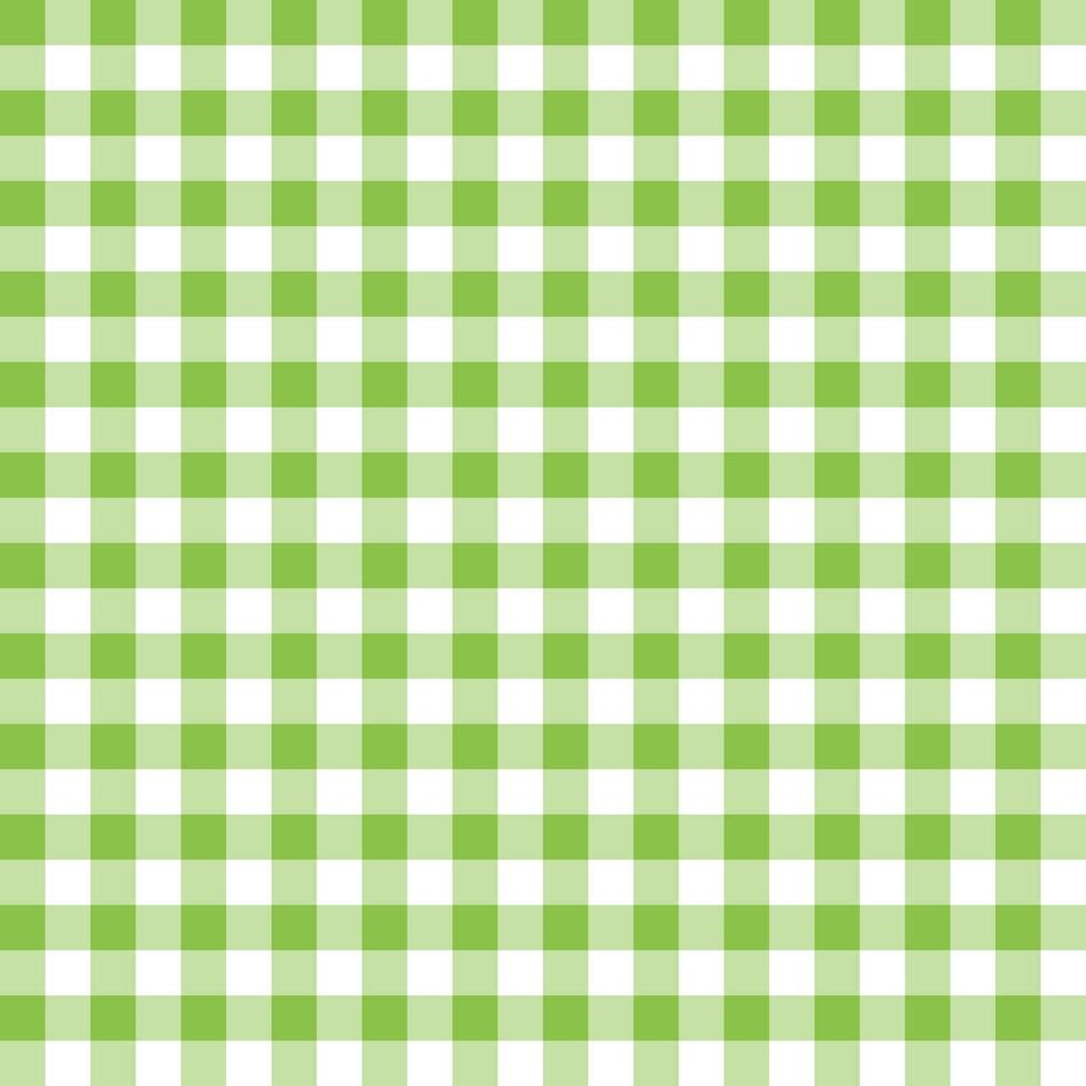 Light green plaid pattern background. plaid pattern background. plaid background. Seamless pattern. for backdrop, decoration, gift wrapping, gingham tablecloth, blanket, tartan. vector
