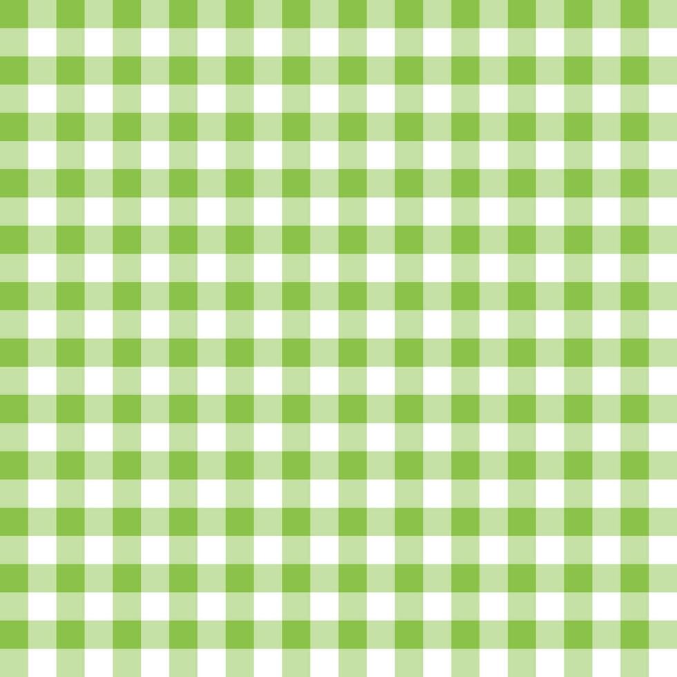 Light green plaid pattern background. plaid pattern background. plaid background. Seamless pattern. for backdrop, decoration, gift wrapping, gingham tablecloth, blanket, tartan. vector