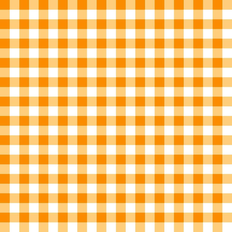 Orange plaid pattern background. plaid pattern background. plaid background. Seamless pattern. for backdrop, decoration, gift wrapping, gingham tablecloth, blanket, tartan. vector