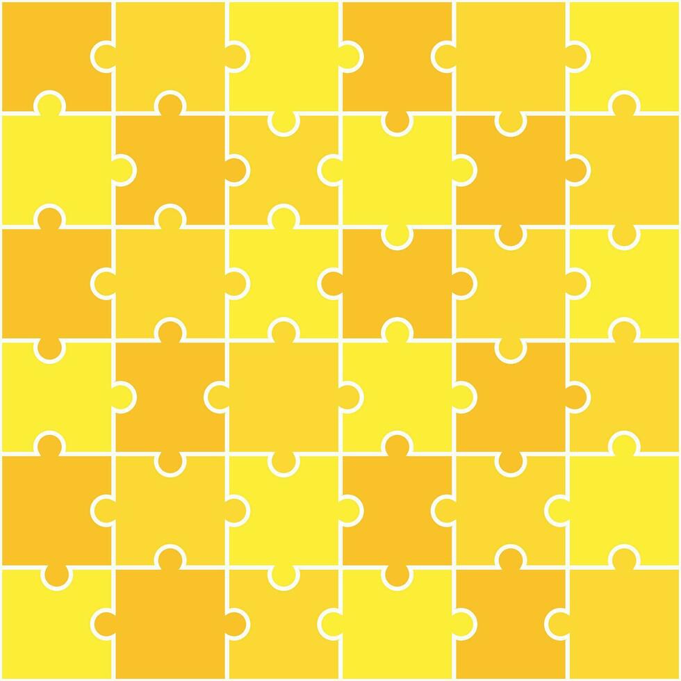 Yellow jigsaw pattern. jigsaw line pattern. jigsaw seamless pattern. Decorative elements, clothing, paper wrapping, bathroom tiles, wall tiles, backdrop, background. vector