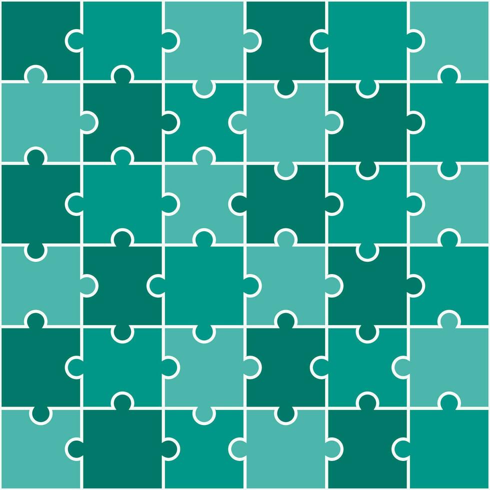 Green jigsaw pattern. jigsaw line pattern. jigsaw seamless pattern. Decorative elements, clothing, paper wrapping, bathroom tiles, wall tiles, backdrop, background. vector