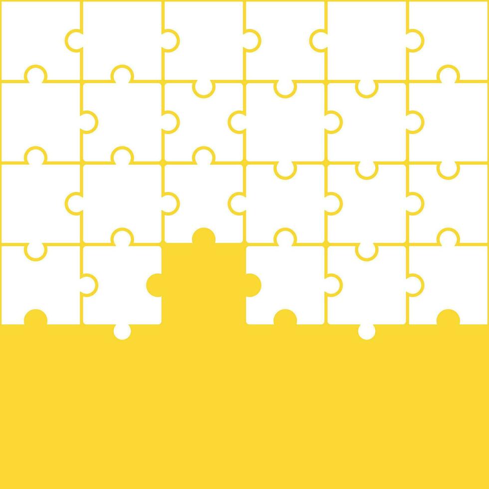 Yellow jigsaw pattern. jigsaw line pattern. jigsaw seamless pattern. Decorative elements, clothing, paper wrapping, bathroom tiles, wall tiles, backdrop, background. vector