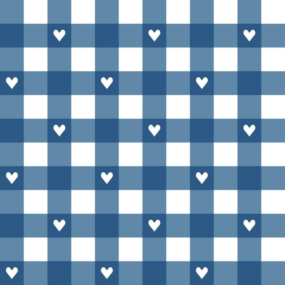 Navy blue plaid pattern background. plaid pattern background. plaid background. Seamless pattern. for backdrop, decoration, gift wrapping, gingham tablecloth, blanket, tartan, fashion fabric print. vector