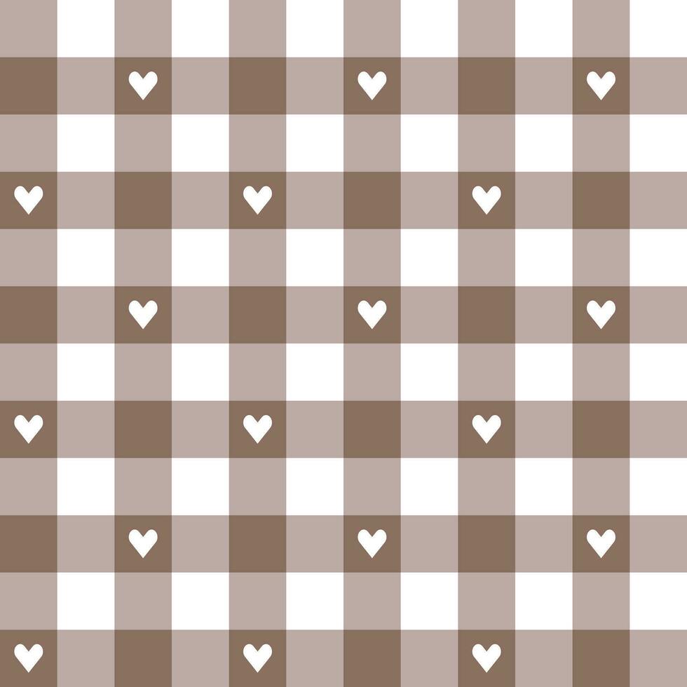 Brown plaid pattern background. plaid pattern background. plaid background. Seamless pattern. for backdrop, decoration, gift wrapping, gingham tablecloth, blanket, tartan, fashion fabric print. vector