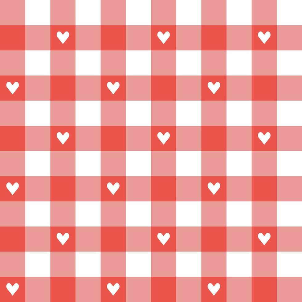 Red plaid pattern background. plaid pattern background. plaid background. Seamless pattern. for backdrop, decoration, gift wrapping, gingham tablecloth, blanket, tartan, fashion fabric print. vector