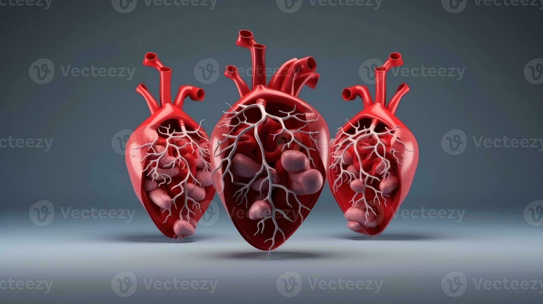 3D illustration mockup of the human organ system, Anatomy, Nervous, circulatory, digestive, excretory, urinary,and bone systems. Medical education concept, Generative AI illustration photo