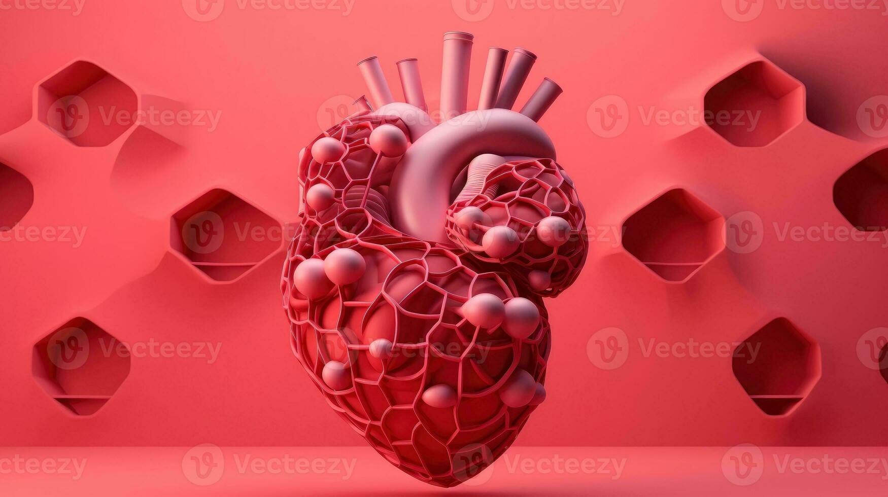 3D illustration mockup of the human organ system, Anatomy, Nervous, circulatory, digestive, excretory, urinary,and bone systems. Medical education concept, Generative AI illustration photo