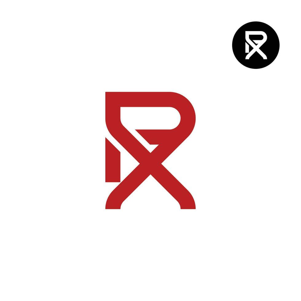 Letter PX XP Monogram Logo Design vector