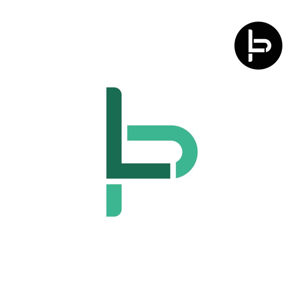 Letter LP PL Monogram Logo Design Unique vector
