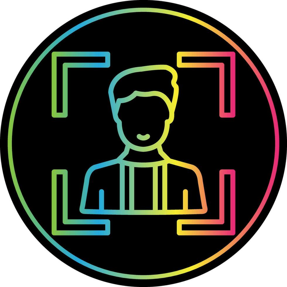 Face Scan Vector Icon Design