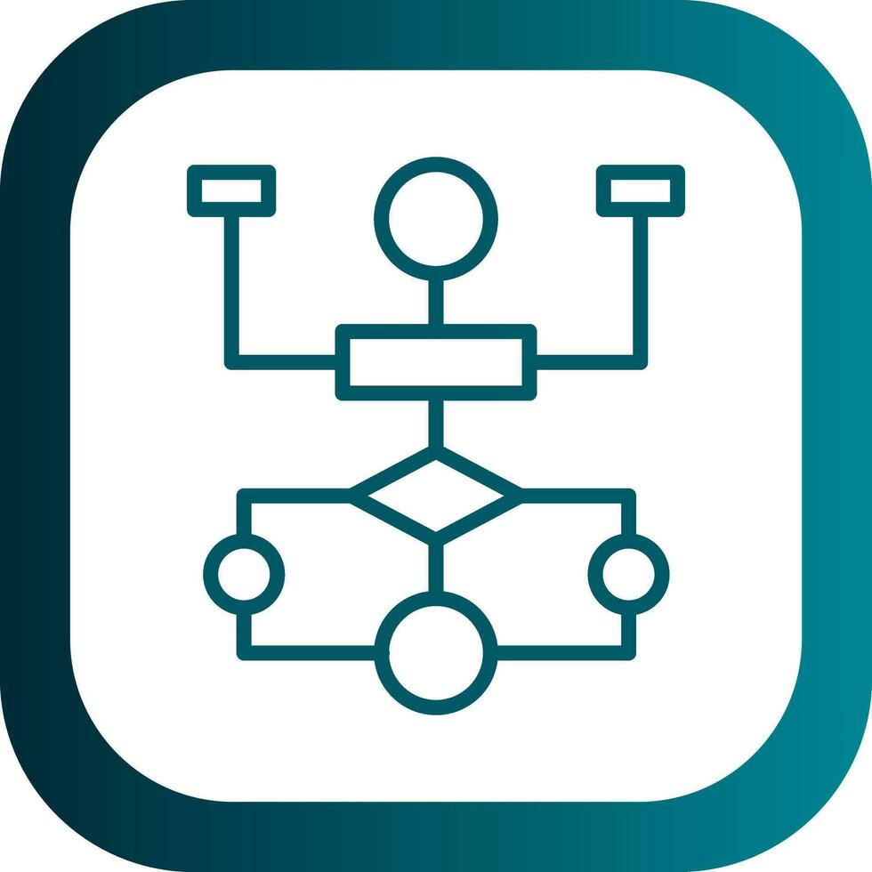 Flow Chart Vector Icon Design