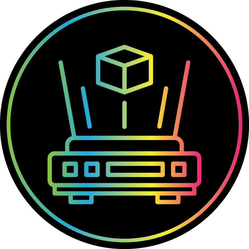 Holofgram Vector Icon Design