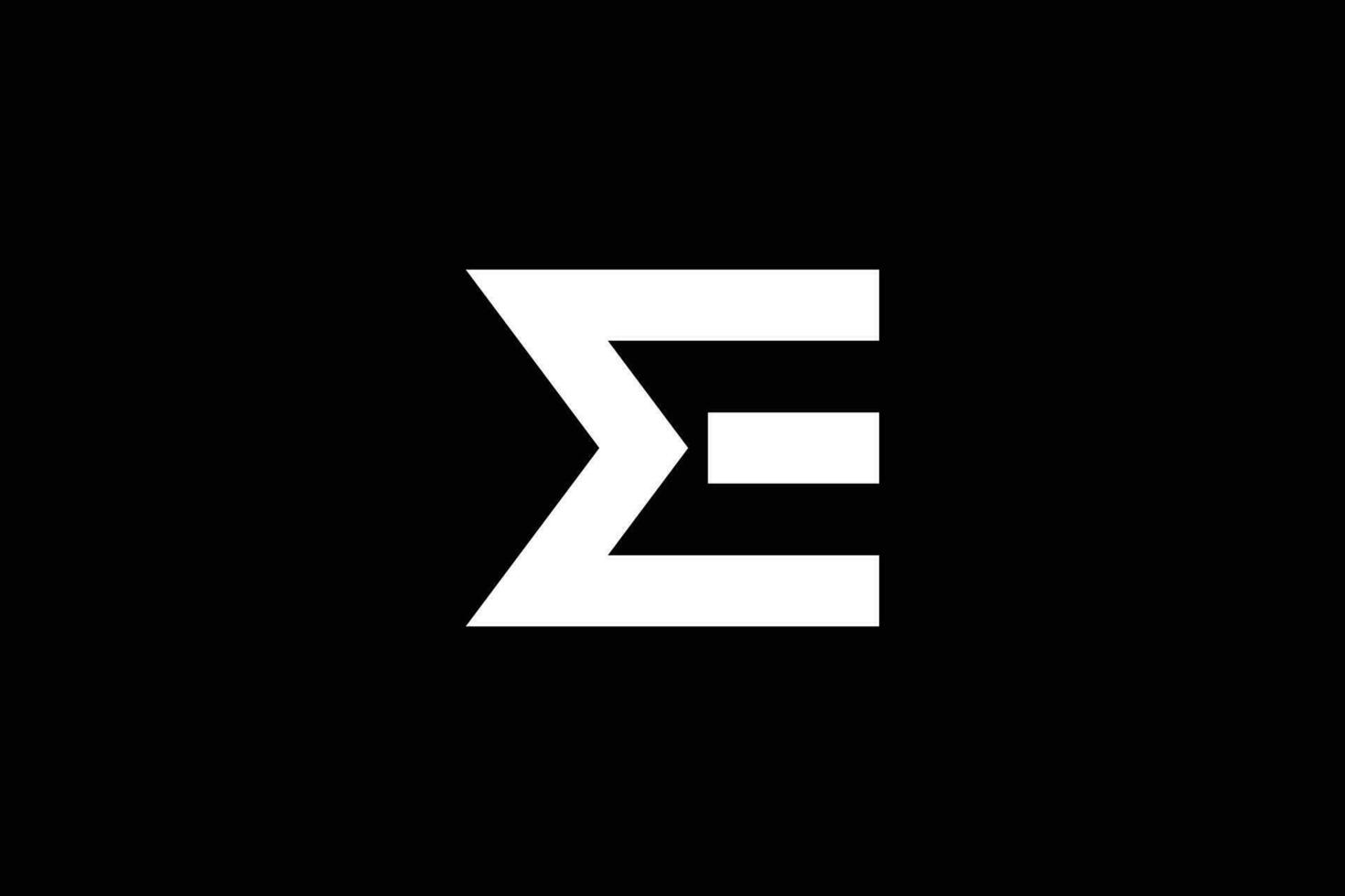 Creative and minimalist initial letter E M logo design template vector