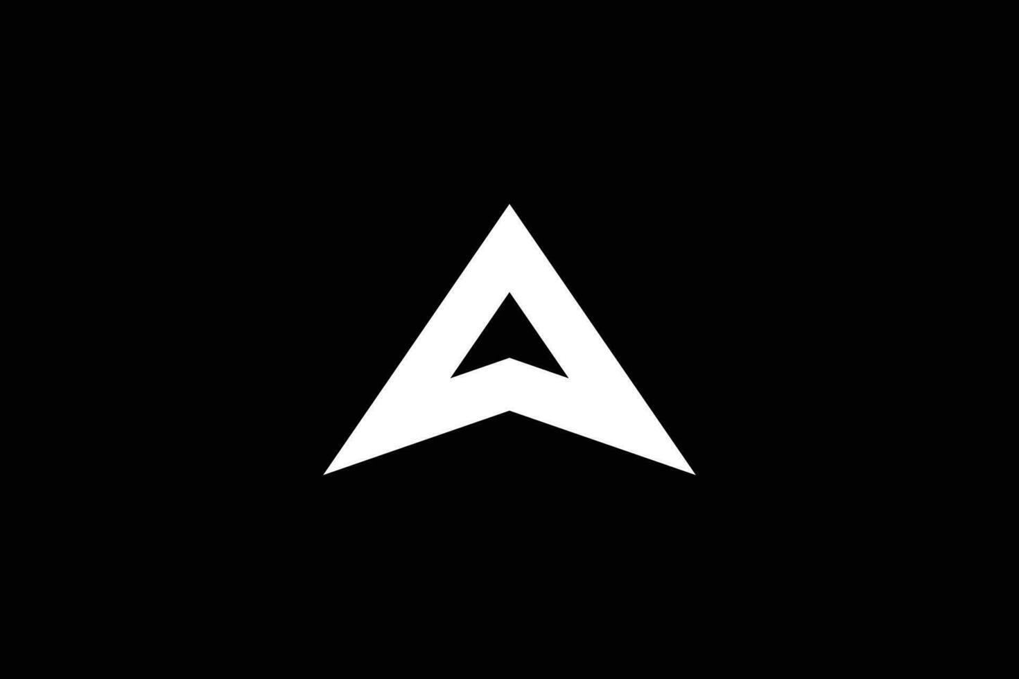 creativo y minimalista inicial letra un flecha logo diseño modelo vector