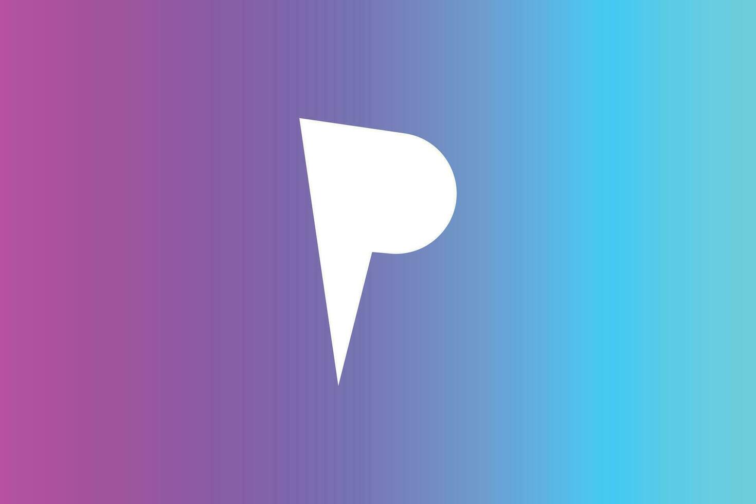 Creative and minimalist letter P R logo design template on black background vector