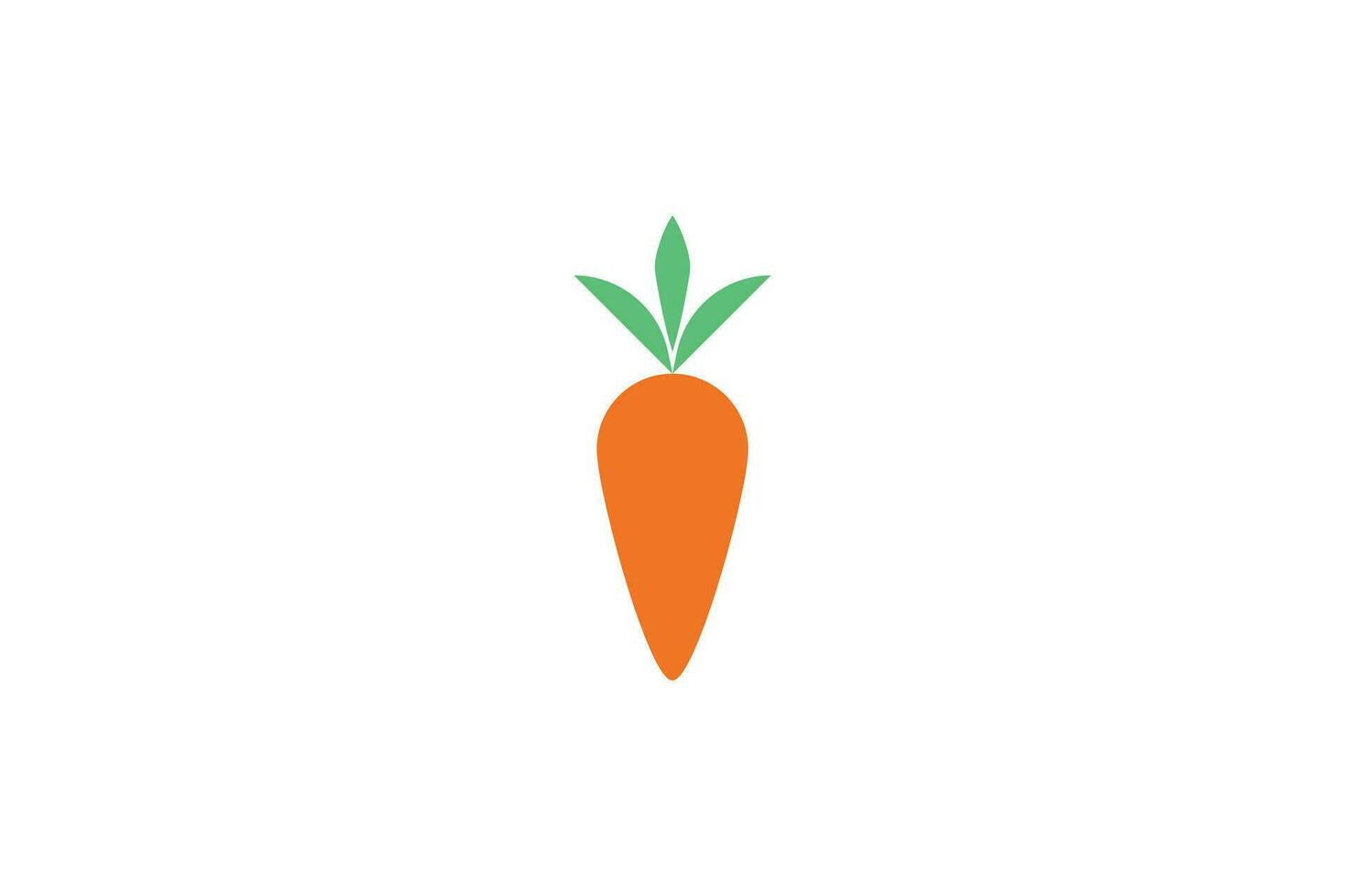Creative and professional carrot logo design template on white background vector
