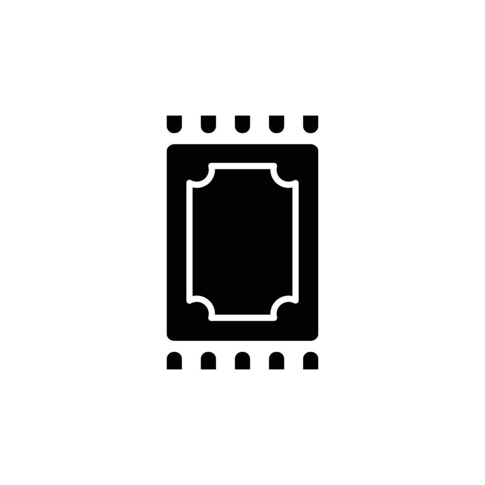 Prayer rug icon. solid icon vector