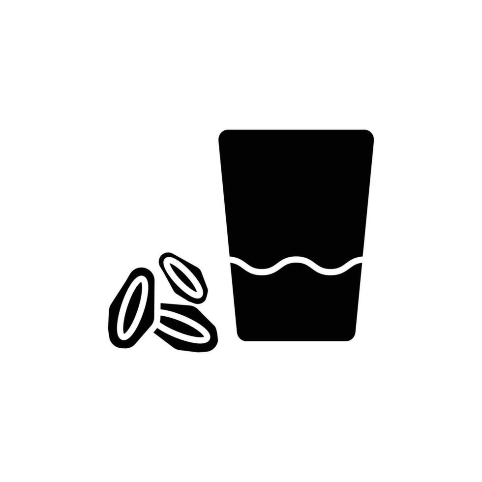 eat icon. solid icon vector