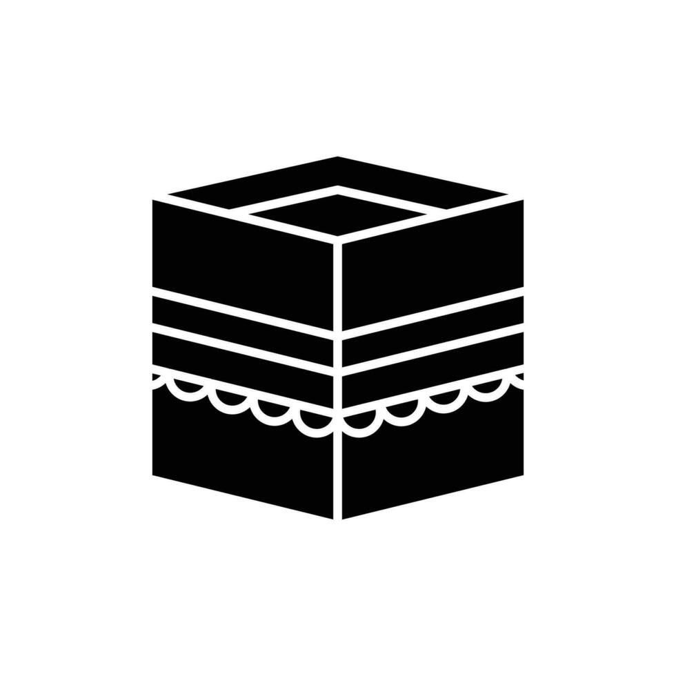 Kaaba icon. solid icon vector