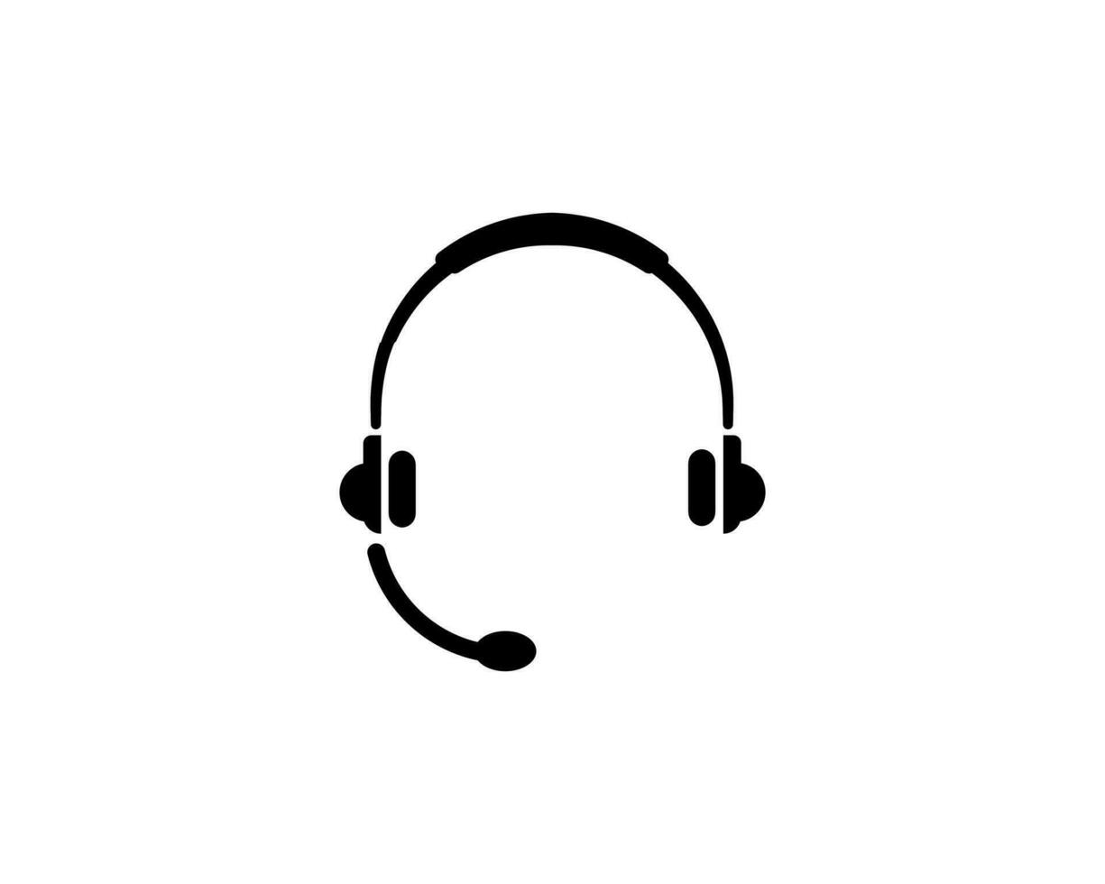 auriculares icono vector ilustración logo modelo para muchos objetivo. aislado en blanco antecedentes