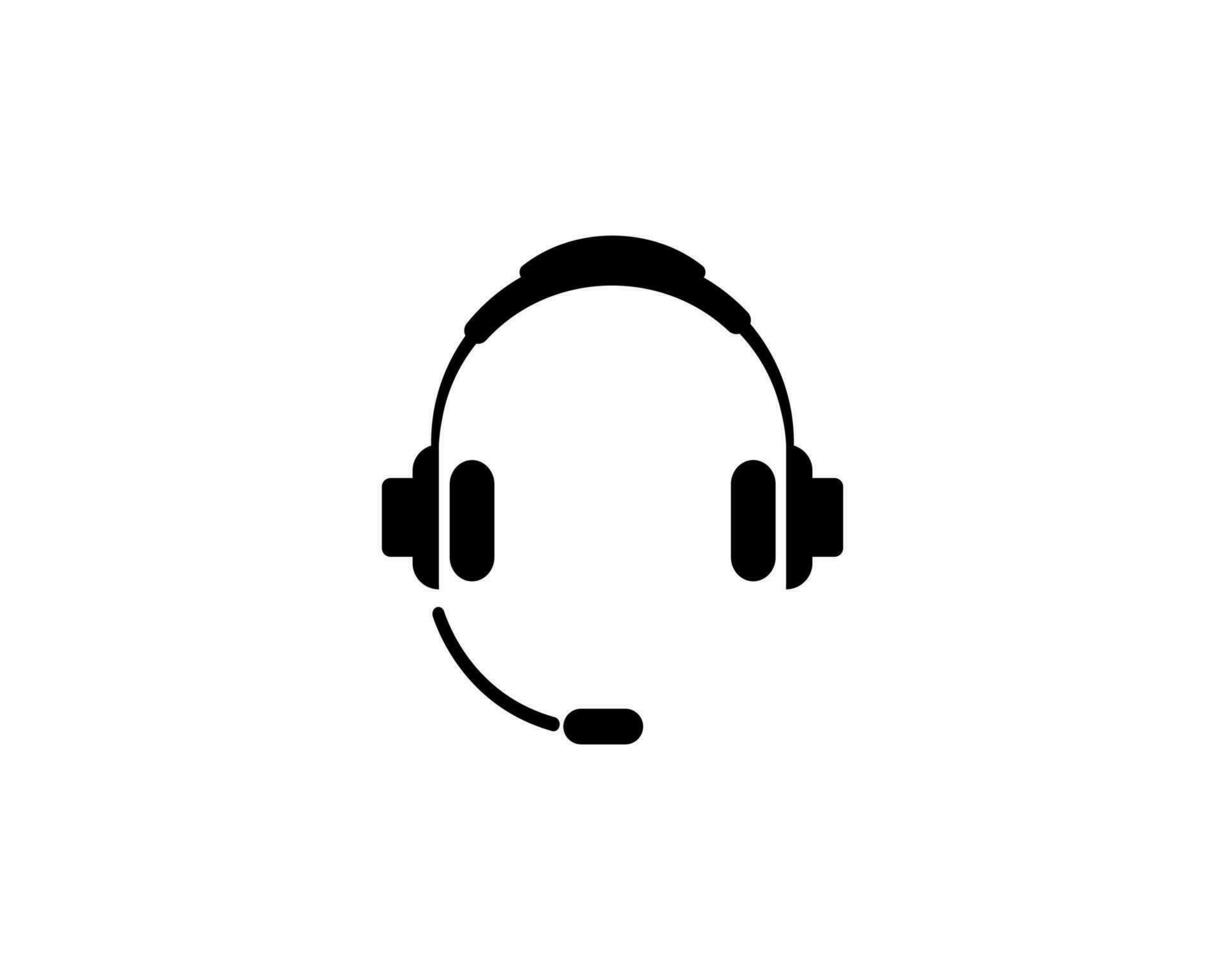 auriculares icono vector ilustración logo modelo para muchos objetivo. aislado en blanco antecedentes