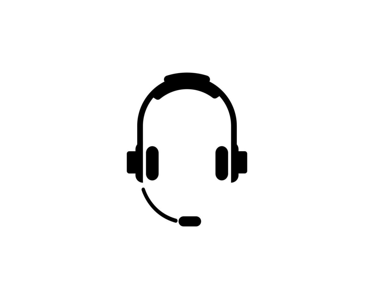 auriculares icono vector ilustración logo modelo para muchos objetivo. aislado en blanco antecedentes