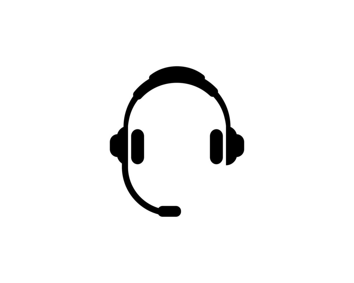 auriculares icono vector ilustración logo modelo para muchos objetivo. aislado en blanco antecedentes