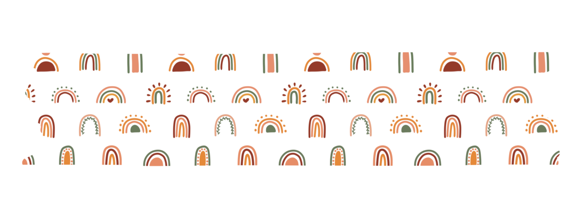 Abstract doodle washi tape png