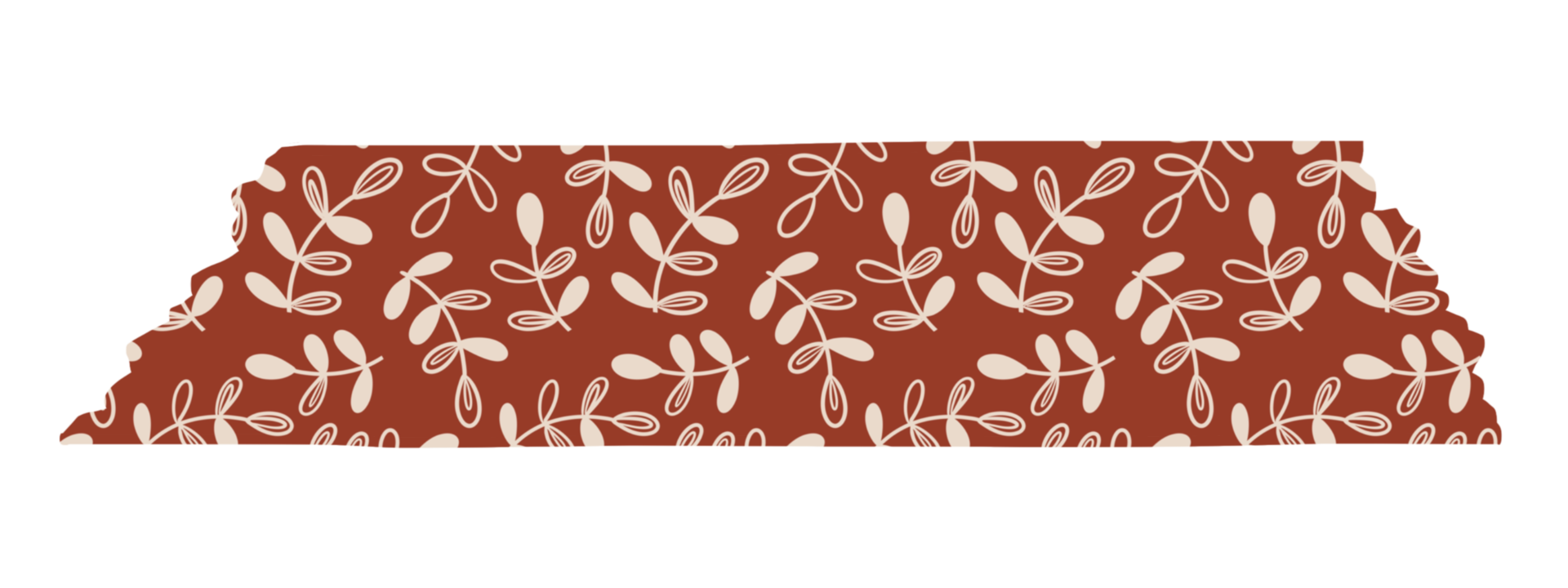 Abstract doodle washi tape png