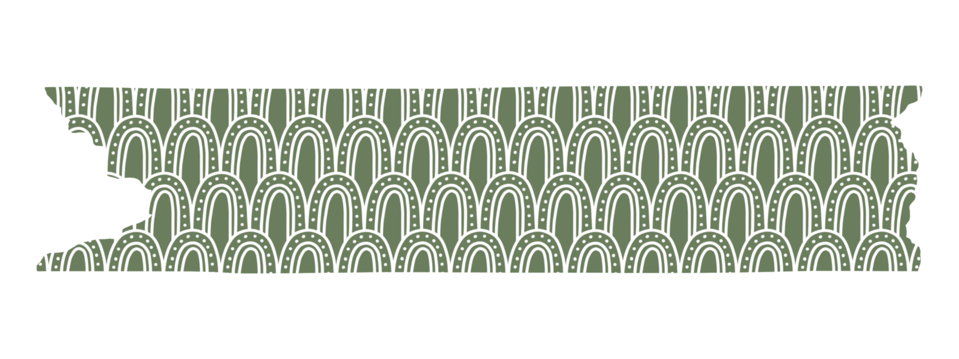 Abstract doodle washi tape png