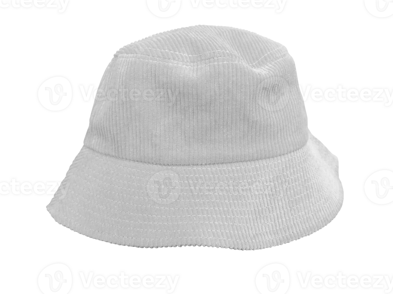 white bucket hat isolated PNG transparent