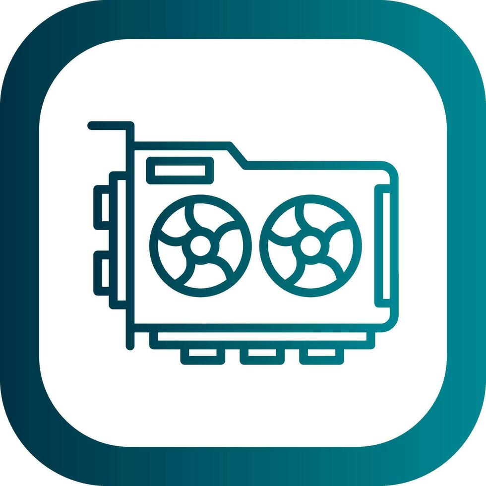 Graphic Card Vector Icon Design