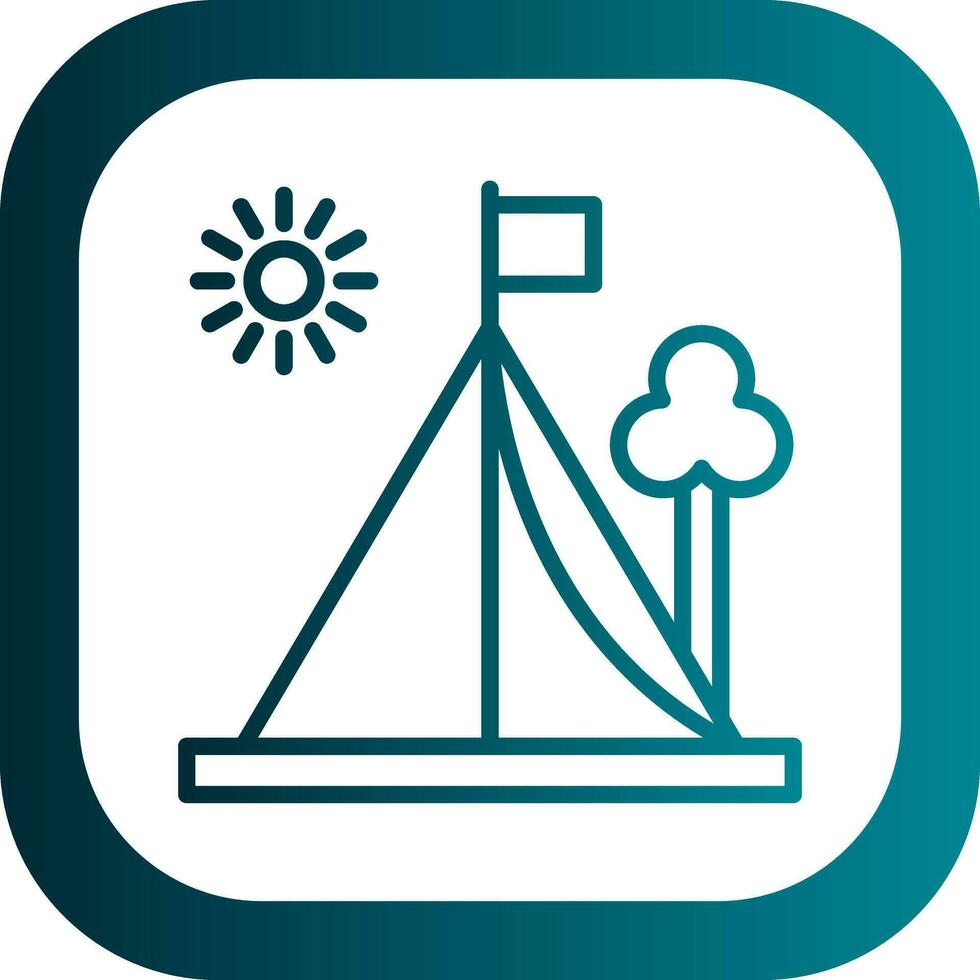 Tent Vector Icon Design