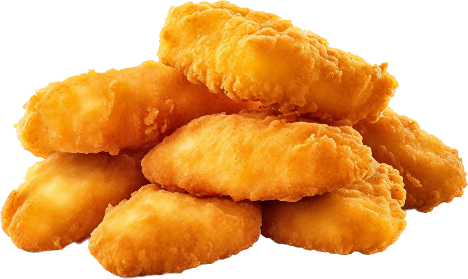 Chicken nugget png with AI generated.