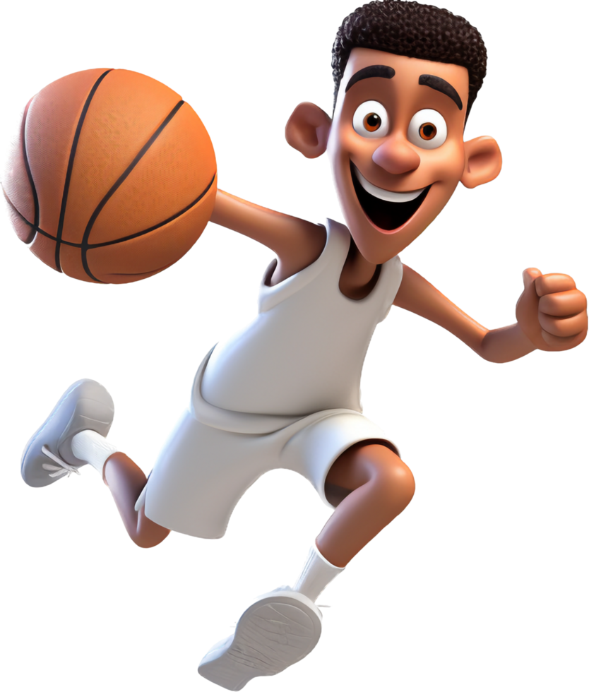 Basketball player png with AI generated.