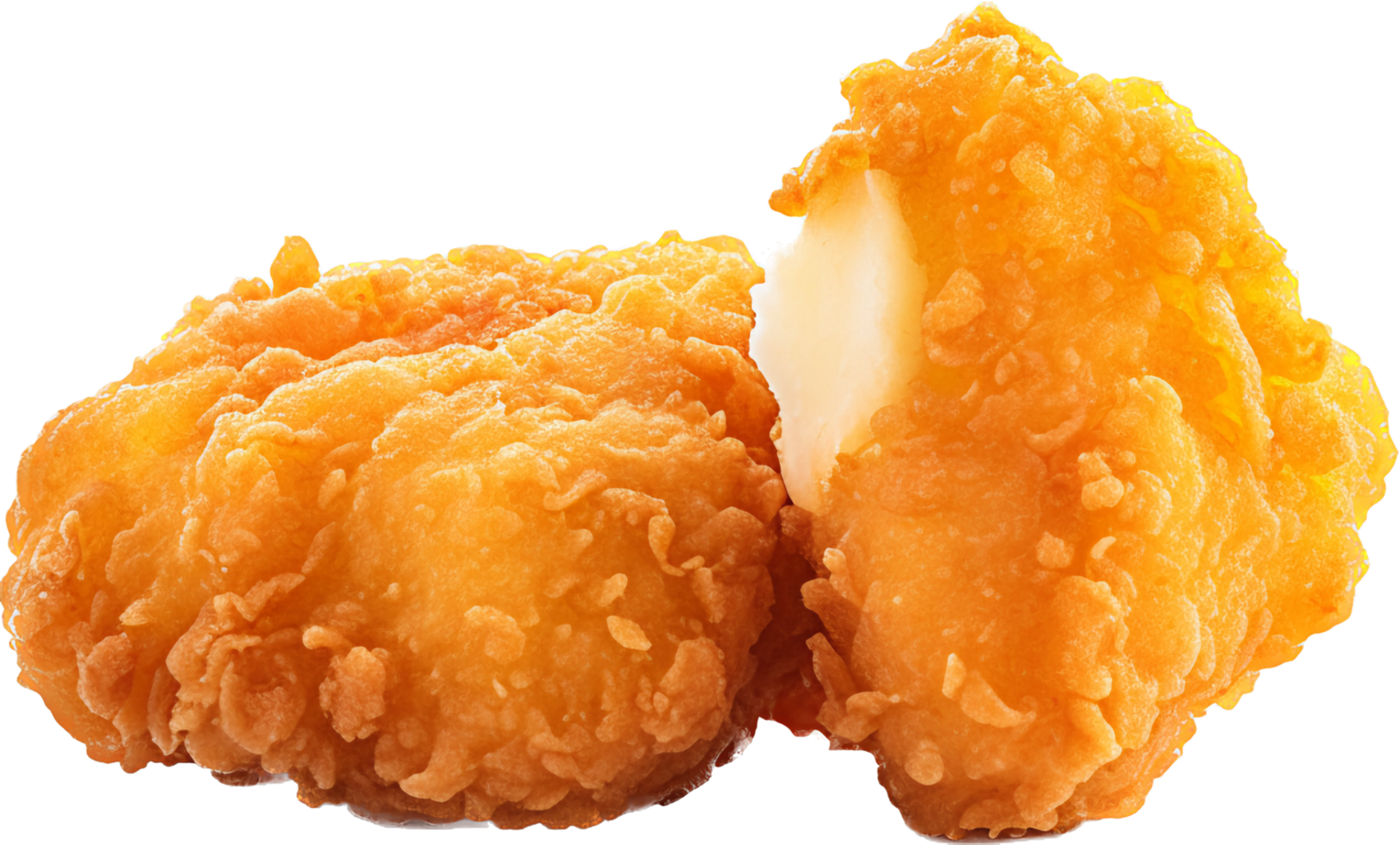 Chicken nugget png with AI generated.