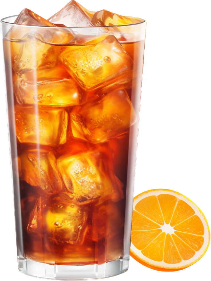 Ice americano png with AI generated.