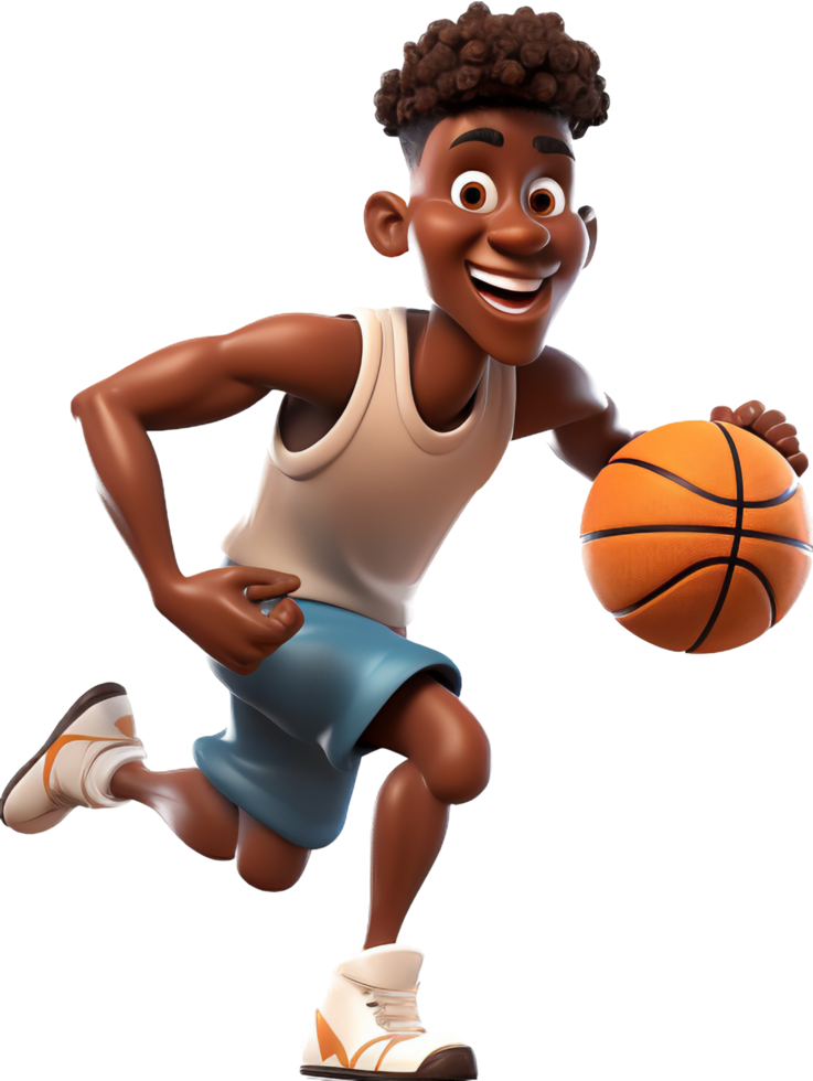 Basketball player png with AI generated.